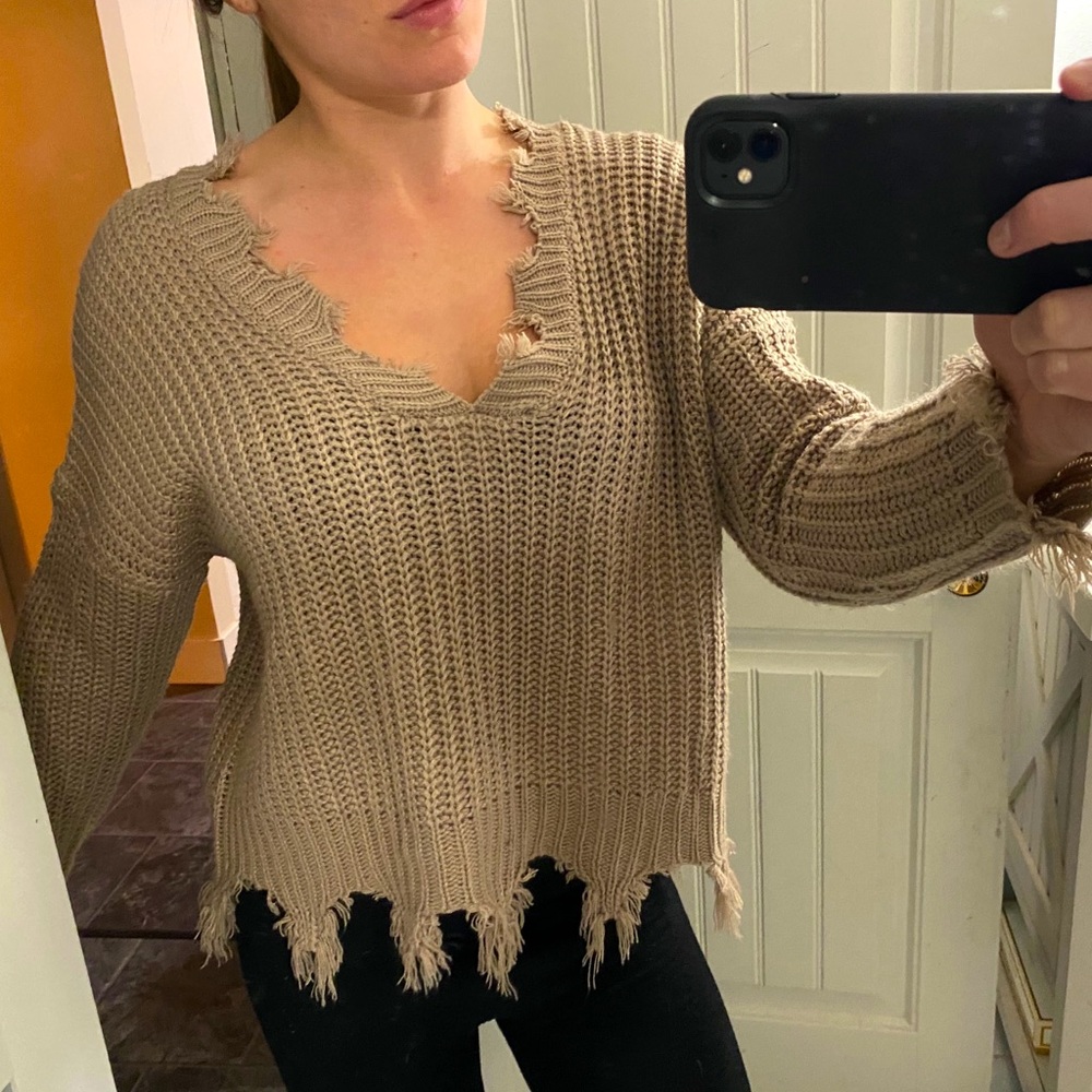 Cropped sweater